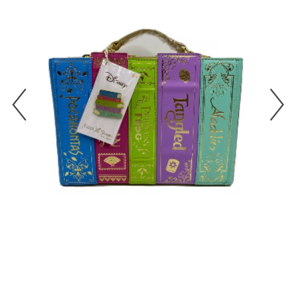Disney Stitch Shoppe Loungefly Princess book crossbody